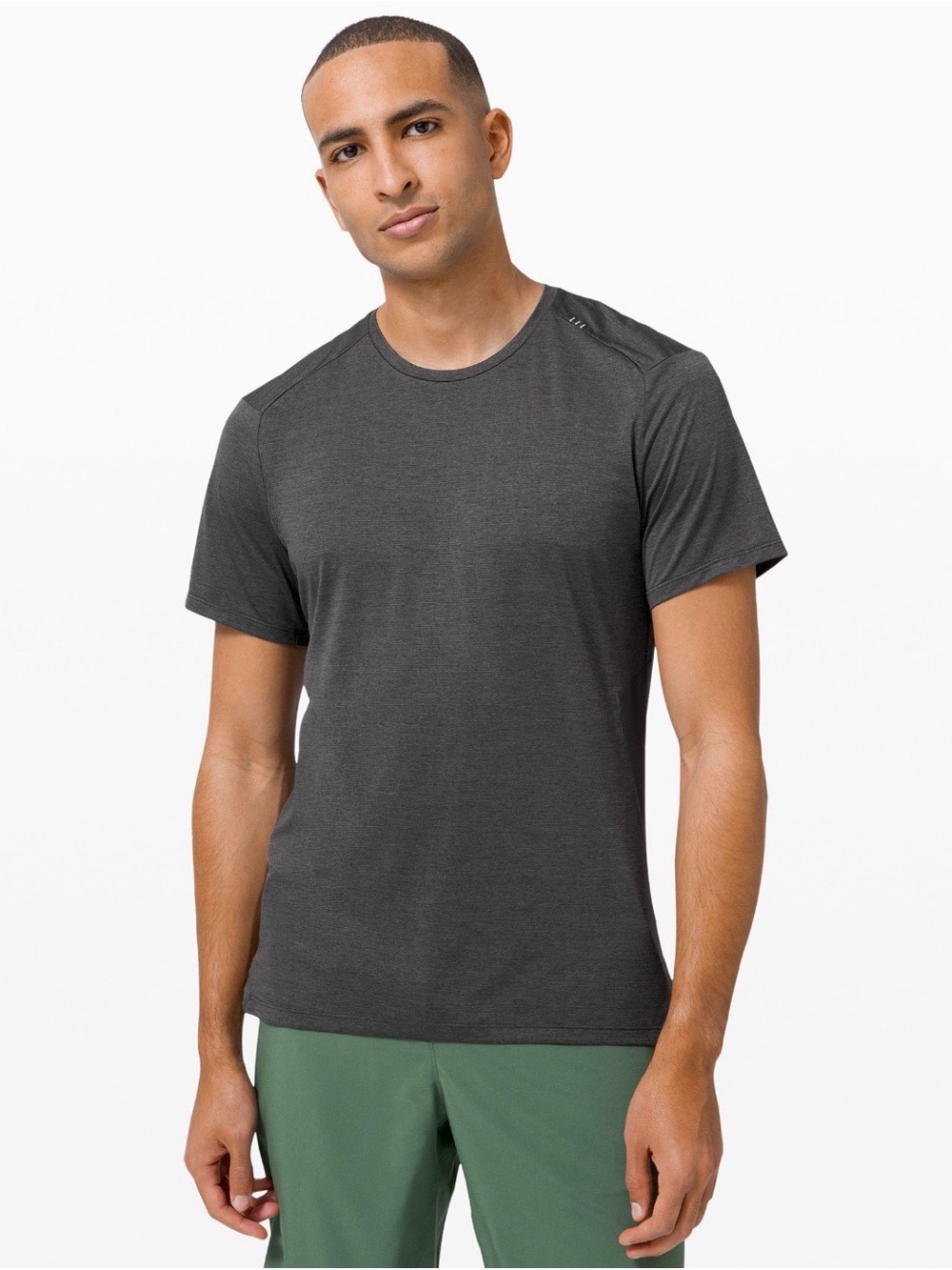 Men's Charcoal Lululemon Fast and Free Short Sleeve